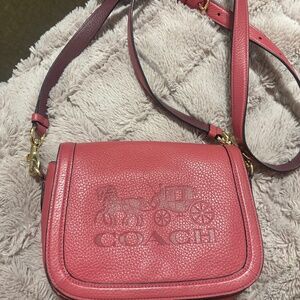Pink coach bag
